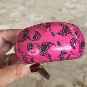 NEW!?First Nations Wood Bangle (Large) Nectar of Life by Justien Senoa Wood